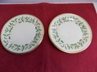 Lenox  Holiday  Set Of Two Bread butter Plates  Usa