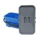 3 Gallon Rectangular Window Cleaning Bucket With Lid - Yellow