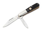 Boker   Treebrand 2bld Barlow Black Checkered Bone Classic Pocket Knife Slipjoint