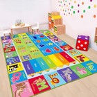 Kids Rug For Playroom  Abc Carpet Educational Play Mat For Kids  Preschool Ru   
