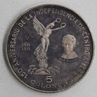 1971 El Salvador 5 Colones   Colon Fine Silver   999  Proof Coin   Purple Toned