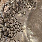 Vintage 1995 Arthur Court Grape Openwork  Aluminum Bowl