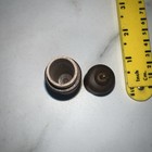 3    Turned Dark Wood Treen Sewing Needle Storage Case Bodkin Tube Holder