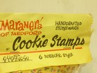 Vintage Maraner   s Of Medford Nibbler Handcrafted Stoneware Cookie Stamps Sack