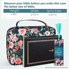 Large Bible Cover Carrying Case For Women With Handles For Christian