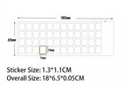     Black Standard English Us Keyboard Sticker Caps Letters A-z Fast Ship From Us   