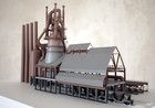 Ho 1 87 3d Printed Steel Mill Blast Furnace Scale Building Kit Railroad Diorama