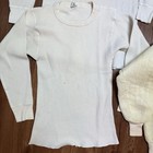 Lot Of 8 Vintage Assorted White Thermal Waffle Shirts 60s 70s 80s 90s