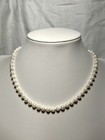 Vintage 16    Cultured Akoya Pearl Necklace 14k White Gold Clasp 5 5-5 9mm