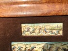 Antique Persian Middle Eastern Arabic Miniature Paintings On Bone Framed