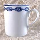 Hermes Paris Porcelain Mug Cup Chaine D ancre Blue Decor Tableware