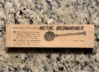 Original Box Only For Vintage Shackman Collectors Miniature Metal Bedwarmer