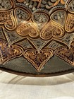 Turkish Hand Etched Copper Engraved Plate Wall Hanging 13 25   