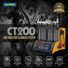 Autool Ct200 Ultrasonic Fuel Injector Tester Cleaner Cleaning Machine 6 Cylinder
