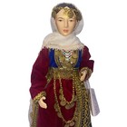 Evelt Porcelain Handmade Doll Traditional Salamina Costume Th  Tsitsimelis  Sons