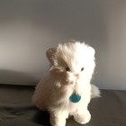 Realistic Vintage Princess Persian White Long -hair Cat Plush Toy By Dakin 80s