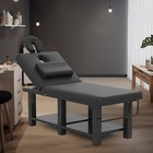 Heavy Duty Black Massage Table Salon Beauty Spa Tattoo Bed Adjustable Backrest
