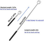 2pcs Back Scratchers  Bear Claw Back Scratcher Extendable Metal Retractable Tele