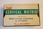 Antique Caulk Dental Restorations Box Tubular Cervical Matrix - Original