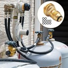 2 Pack Propane Tank Adapter Connector Converts Pol Lp Tank Valve To Qcc1 type1