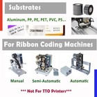 20 Rolls Date Coding Foil ribbon  1 18   X 328   30mm X 100m  Black Thermal Tran