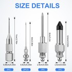 Fsgzdg 5pcs Grease Gun Needle Tips Accessories Kit  1 Needle    