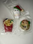  3  Vintage Enesco Mcdonald s Christmas Refrigerator Magnets Big Mac Fries Drink