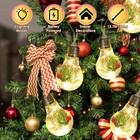 13 78ft Christmas Snow Globe String Light Xmas Lights W pine Snowflakes Light