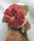 Boyds Archive Collection Tan Bear W  Flower Hat 7  Plush Stuffed Animal Toy New