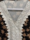 Women s V Neck Tops 3 4 Sleeve T-shirts Summer Blouses Casual Loose Lace Tunic