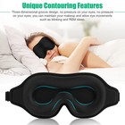 3d Travel Silk Eye Mask Sleeping Soft Padded Shade Cover Rest Relax Blindfold