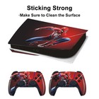 Vinyl Decal Skin Cover For Ps5 Console Disk Version   2 Controller - Spider-man