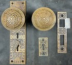 Eastlake Victorian Reading Hardware Windsor Pattern Entrance Set   Front Door