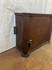 Antique Wall Mounted Copper Lined Oak Toilet Tank Old Vintage Plumbing 496-26e