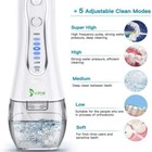 Cordless Water Flosser 300ml Dental Oral Irrigator Teeth Cleaner Floss Pick Ipx7