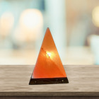 Apexglobal Himalayan Salt Lamp     Pyramid Shape  Amber Glow Perfect Gift Idea