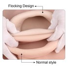 9th Flocking Design Silicone Breast Forms Fake Boobs Warm Breast Plates B-k Cup