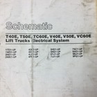 Cat Caterpillar T v40e 50e Tc vc60e Electrical System Schematic Fork Lift Truck