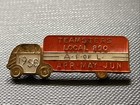 Vintage Rare 1956 Teamsters Local 890 Afl Union Orange Enameled Truck Pin