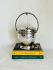Vintage Silverplate Ice Bucket With Insulated Liner Silver Over Copper