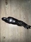 Vintage Porcelain Horse Figurine Made In Japan Black White Diamond 2 White Socks