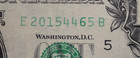 2021 Error Note One Dollar Bill Ink Misprint  Mismatched Dark Green Lower