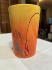 Colorful  Abstract   Artist Signed  Ceramic Vase 