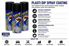 Plasti Dip Spray Coating Black 11 Oz 3 Pack  Original Air-dry Synthetic Rubbe   