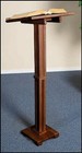 Standing Lectern  Walnut Stained Maple  43   High  usually Ships Within 3 Days 
