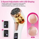 17pcs Electric Foot Callus Remover With Vacuum Foot Grinder Rechargeable Foot Fi