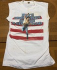 Vintage 1984 Springsteen Born In The Usa Sleeveless Tee Shirt With Ticket Stub 