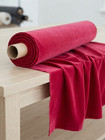Burgundy Velvet Fabric Roll 60 Inch Wide Fine Pile Sewing Apparel Upholstery