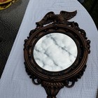Vtg  1940s Syroco Wood Federal Eagle Convex Mirror Gold 14    X 20    Usa  Patriotic