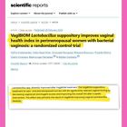 Vaginal Probiotic Suppository 5  natural vaginal Ph   Odor Control no Parabens